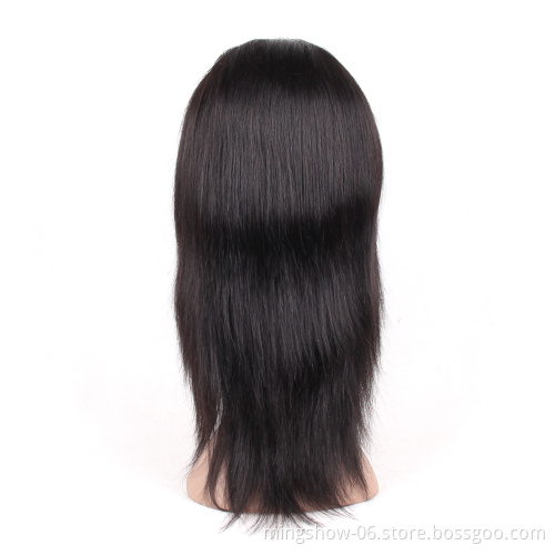 Human Hair Wig Straight Highlight Honey Blonde Brown Lace Frontal Wig Pre Plucked Brazilian Remy For Women